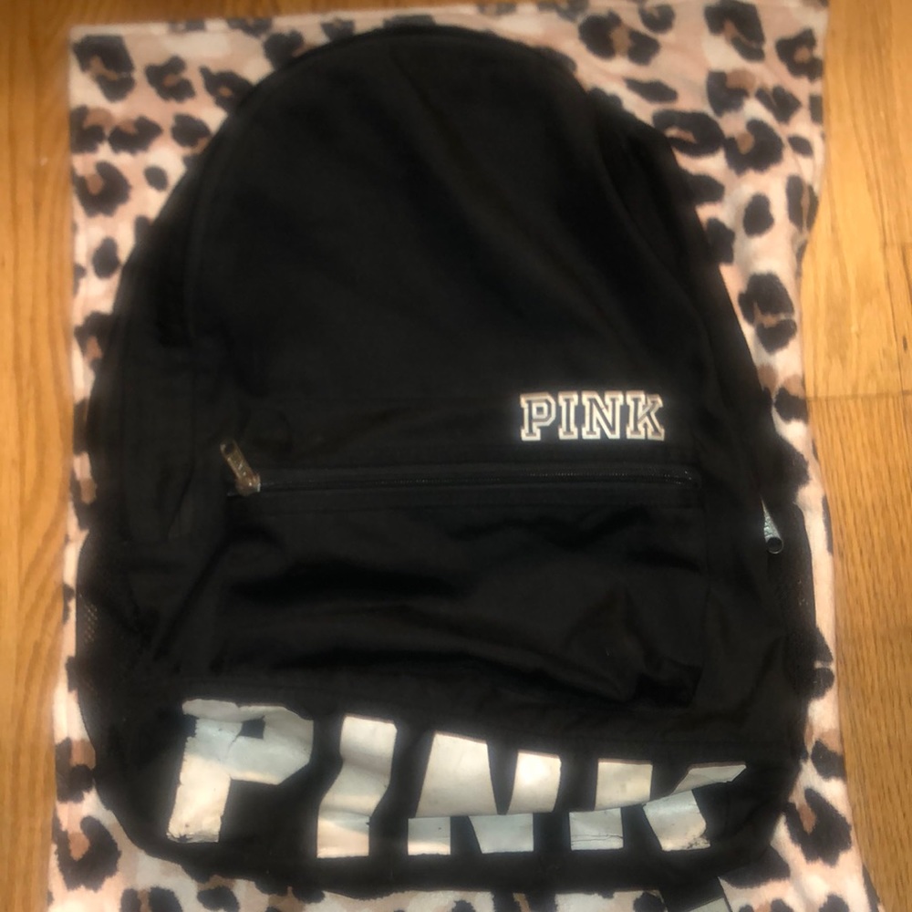 Pink Black Back Pack